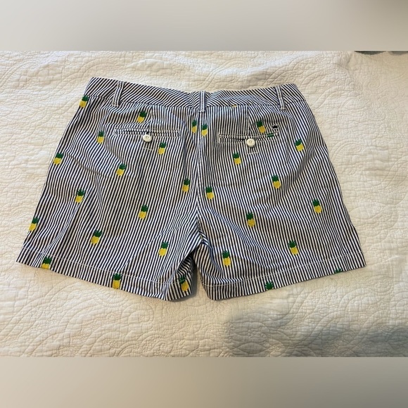 Crown And Ivy Striped Pineapple Embroidered Shorts - Picture 2 of 4